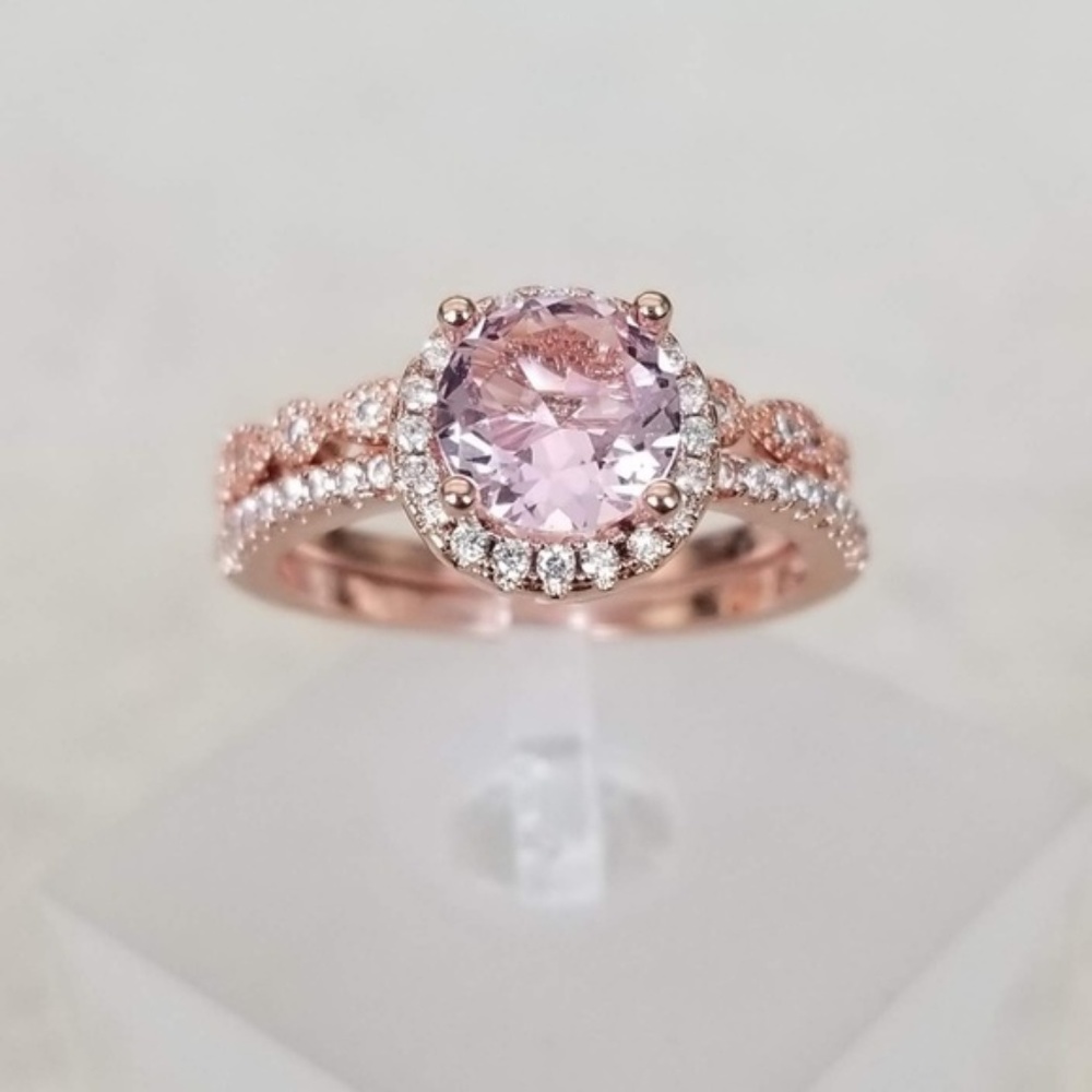 2X HOST PICK!!! 🌷 Pink Rose Gold Ring Set